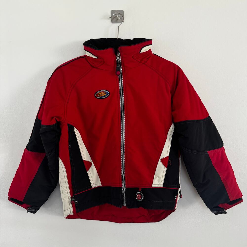 Vintage Obermeyer Color-block Ski Jacket in Red/Black/White